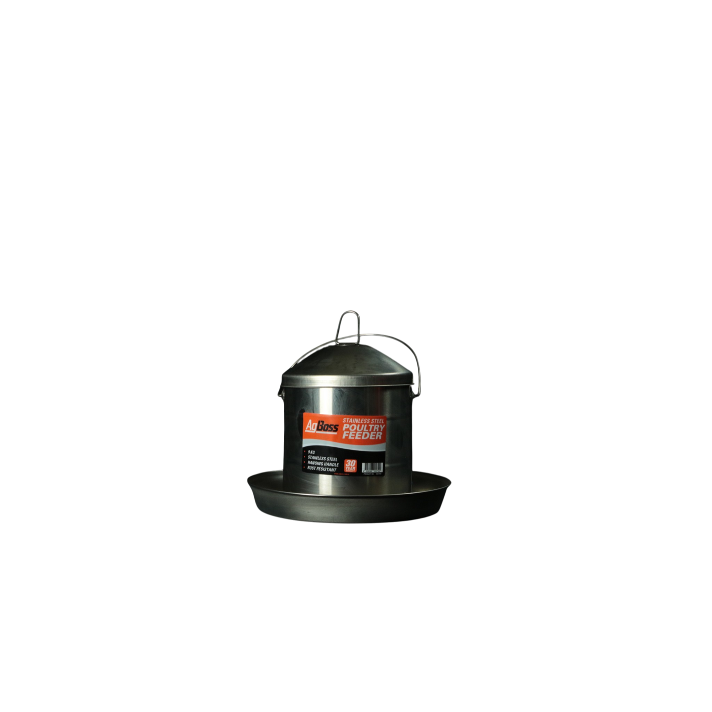 AgBoss Stainless Steel Poultry Feeder 9kg