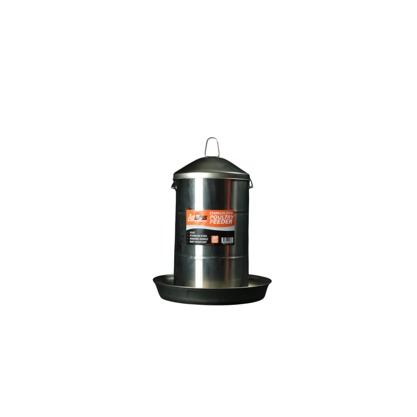 AgBoss Galvanised Poultry Feeder 15kg