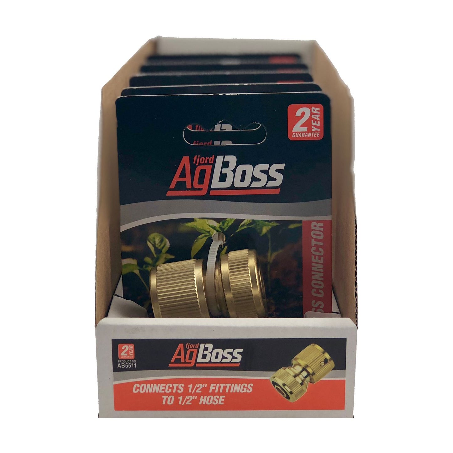 AgBoss 1/2" Brass hose connector