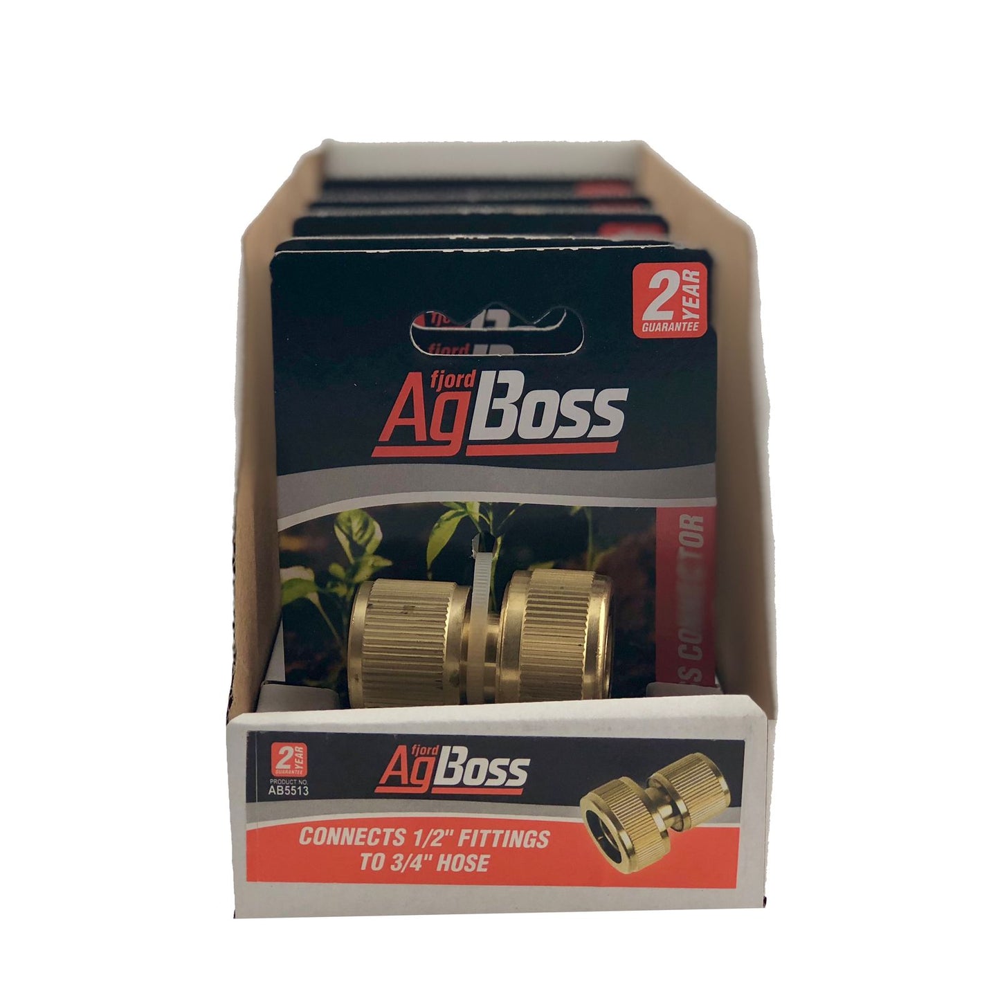 AgBoss 3/4" Brass hose connector