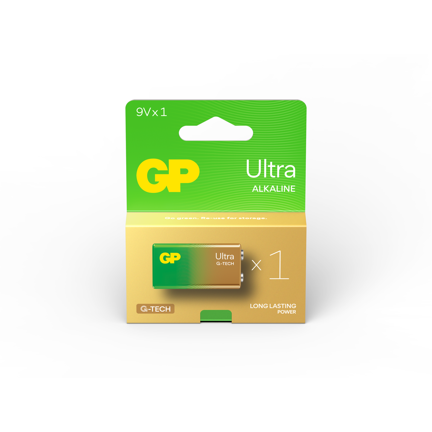 Battery 9V Ultra Alkaline GP Brand - Card of 1.