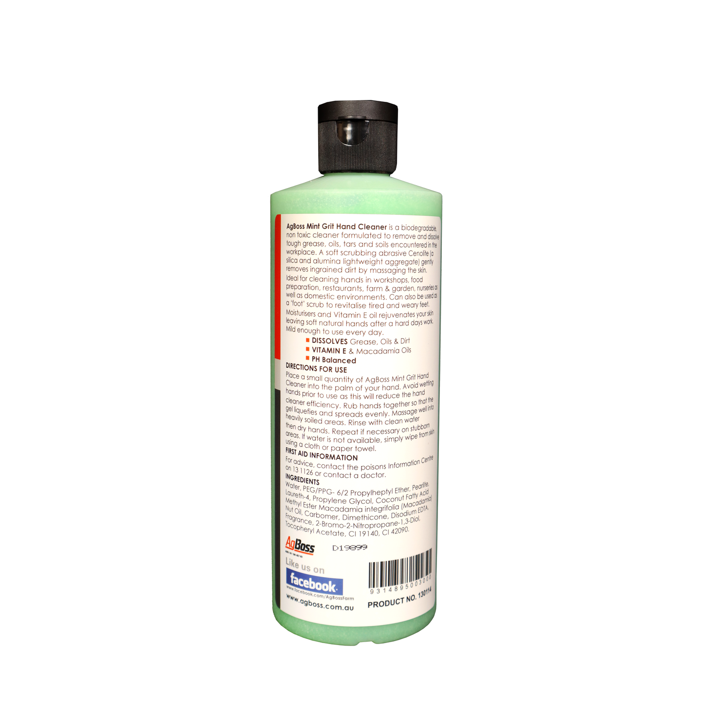 AgBoss Mint Grit Hand Cleaner 500 ml