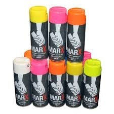 Marx Spot and Survey Spray Paint - Fluro Yellow