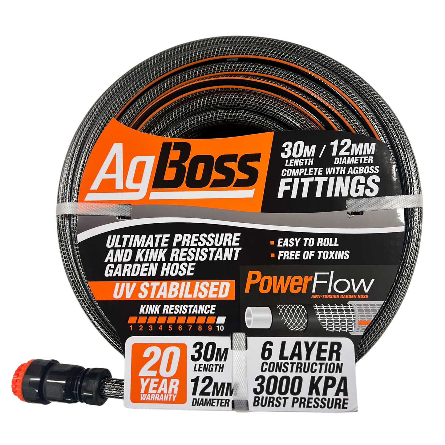 Premium Hose 12mmx30m (Fitted)
