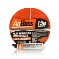 AgBoss Flat Sprinkler Soaker Hose - 15m