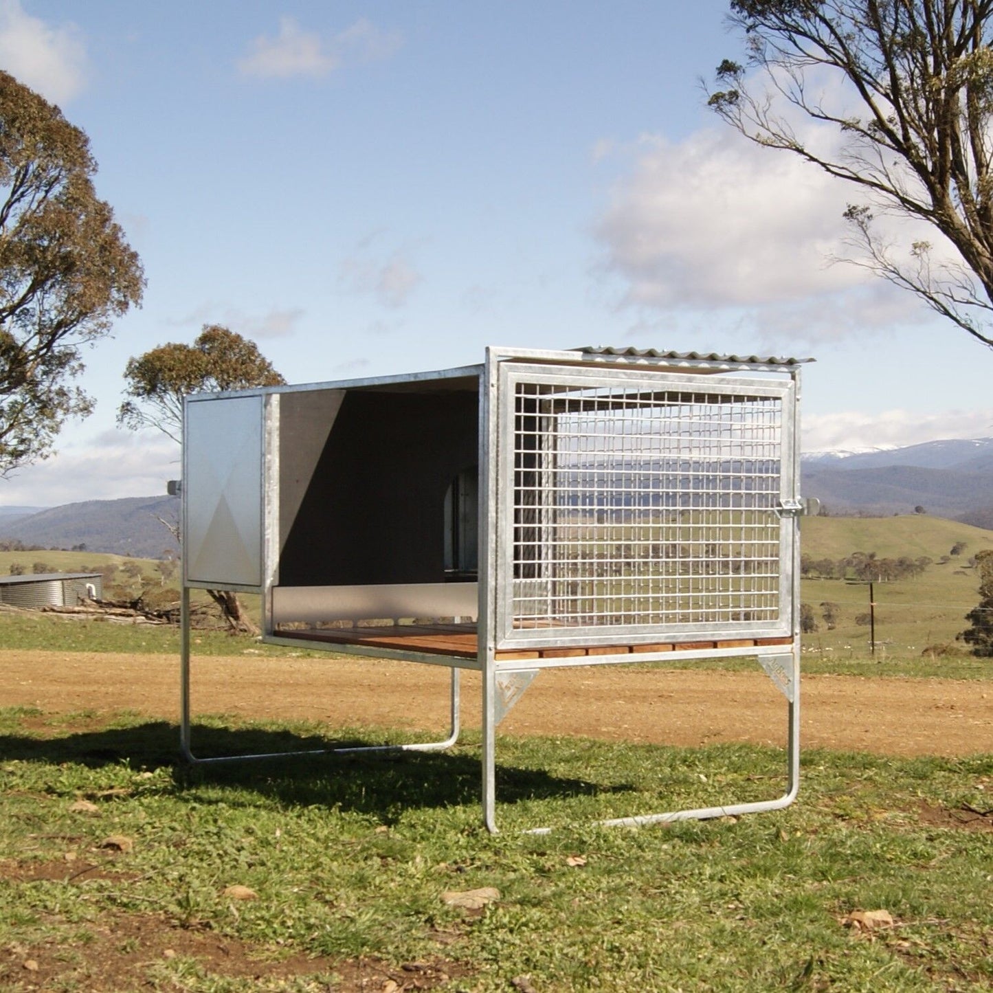 SDK Raised Dog Kennel Add On Bay Flat Pack