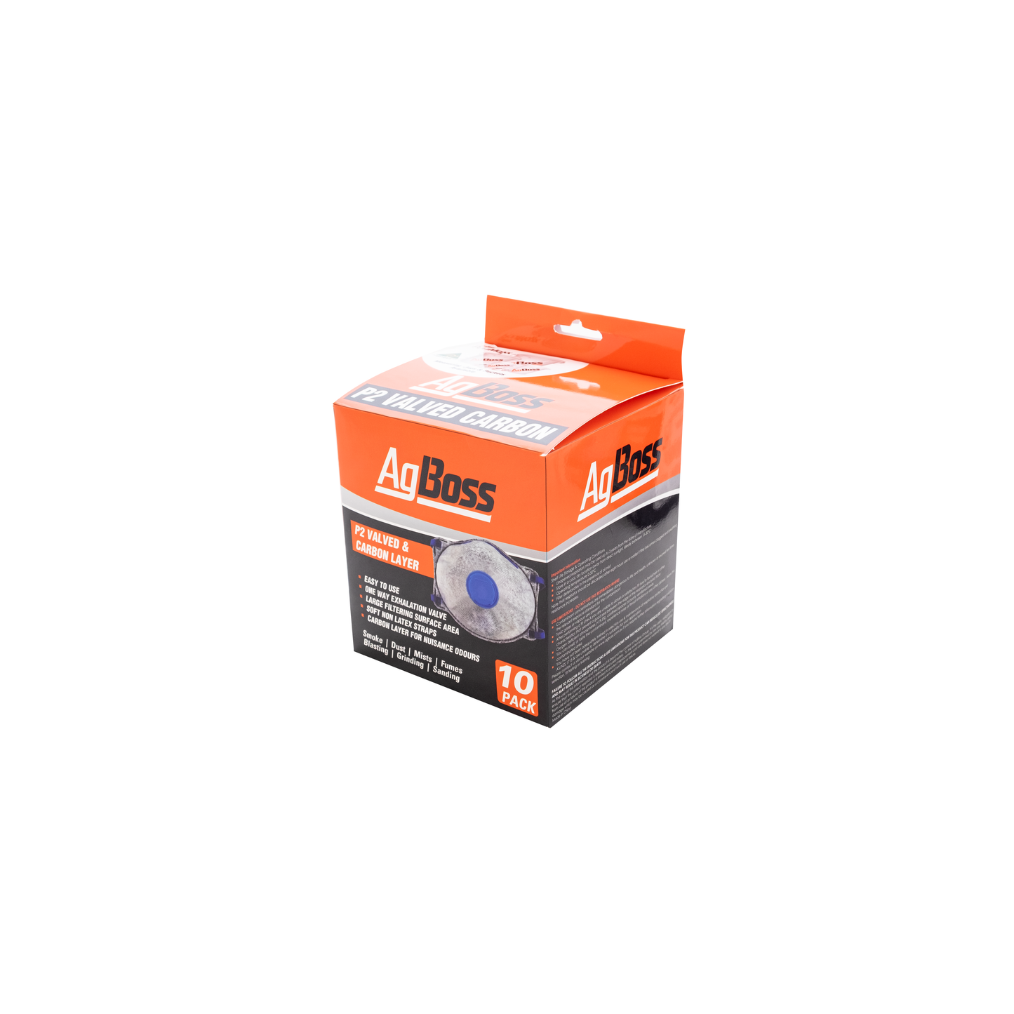 Respirator Mask P2 | Carbon with valve 10PK