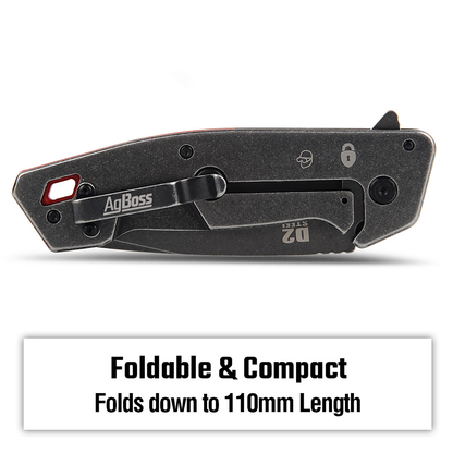 AgBoss Knife Pocket 76mm Stainless Steel Blade