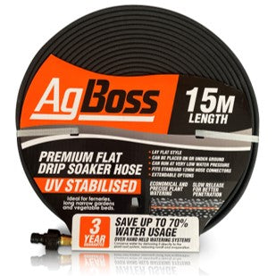 Flat Drip Soaker Hose - 15m