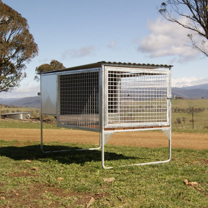 SDK Raised Dog Kennel 1 Bay Flat Pack