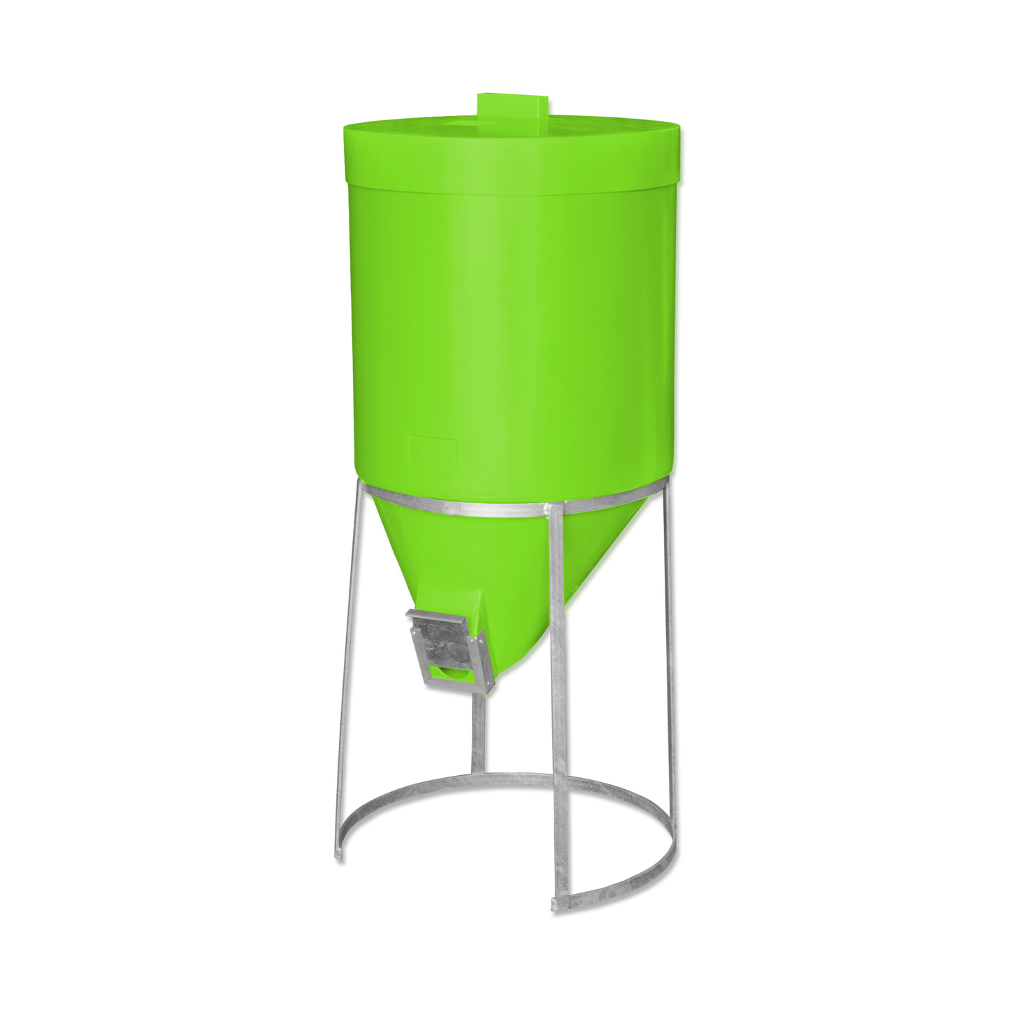 200 litre Silo & Galvanised Stand - Lime - Larger Feed