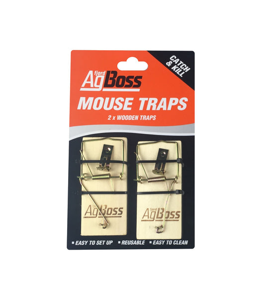 Wooden Mouse Trap - 2pk