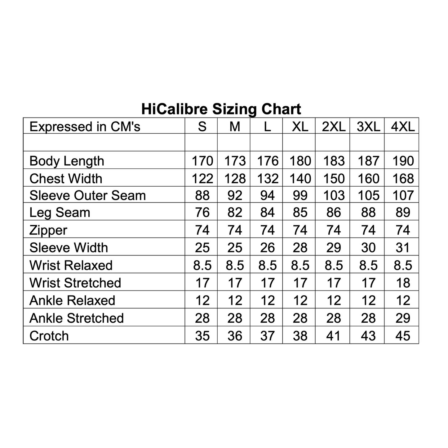 Hi-Calibre Coveralls - Large