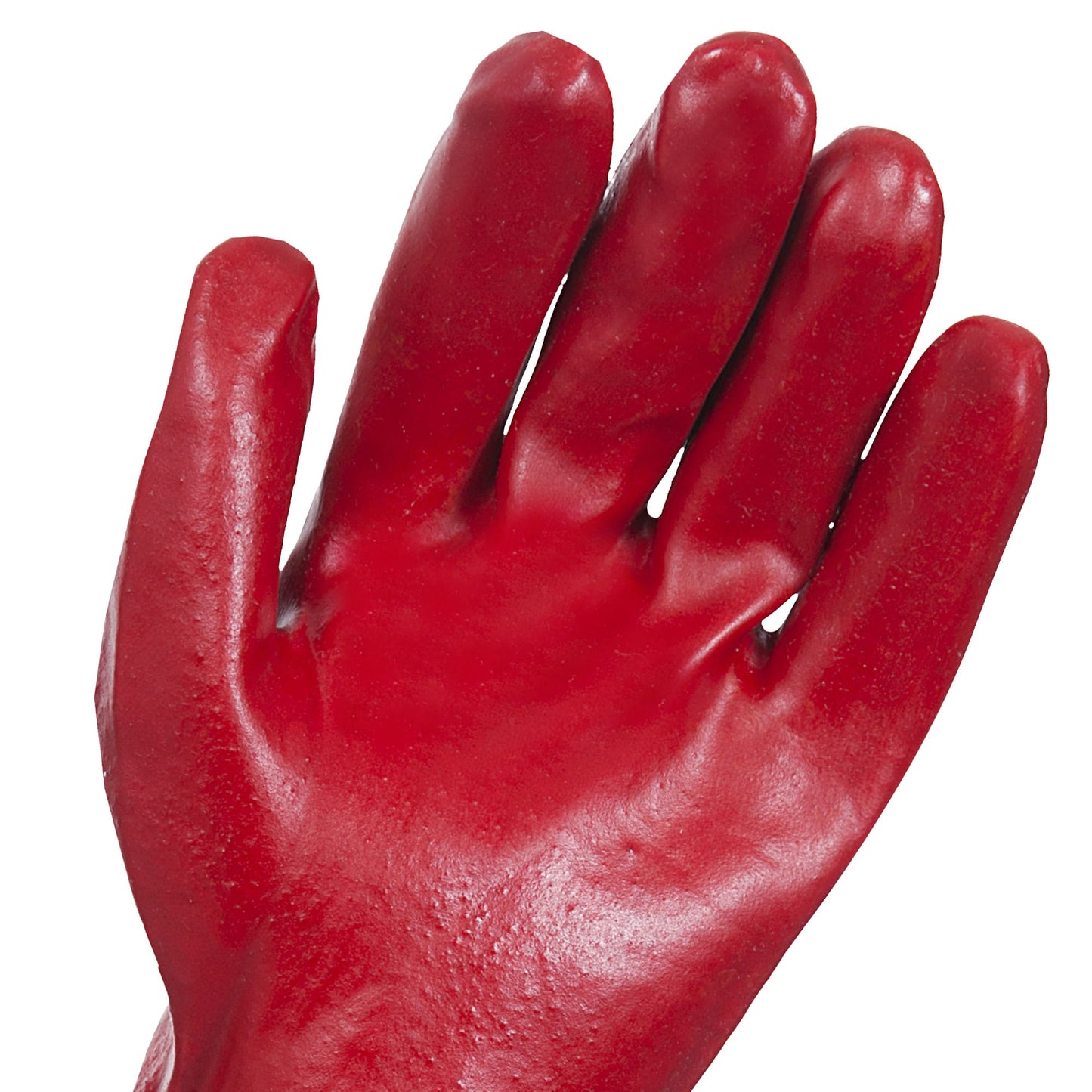 PVC 45cm Red Single Dip Gloves Size 10 (L)