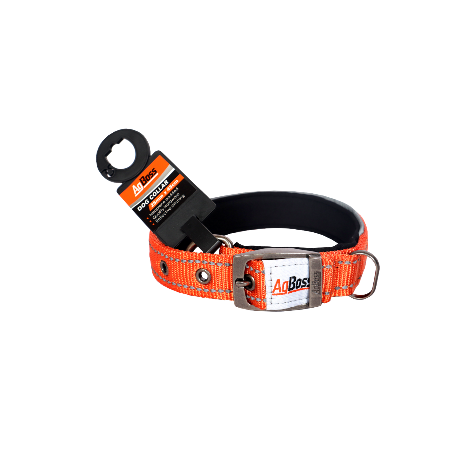Orange Dog Collar | 15mm x 35cm (14")