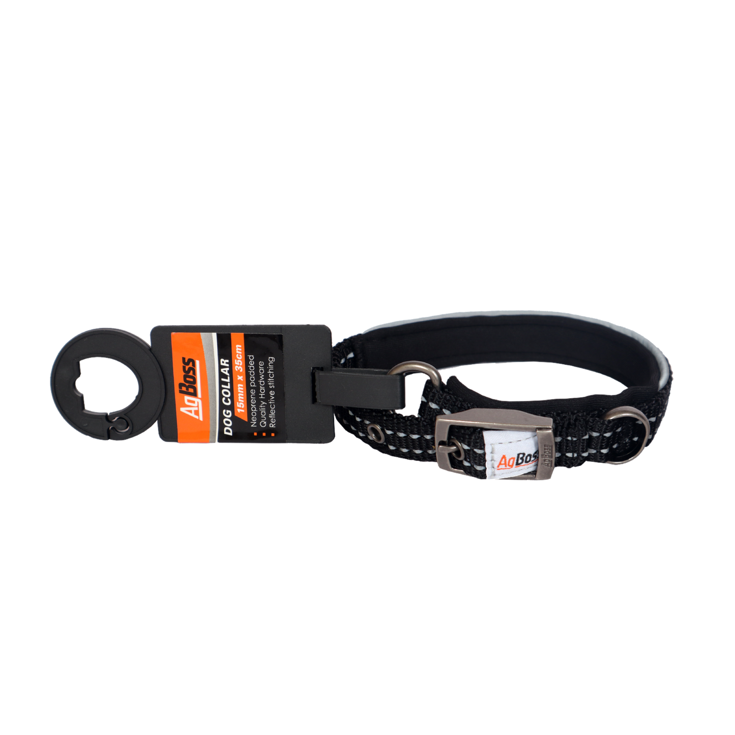 Black Dog Collar | 25mm x 50cm (20")