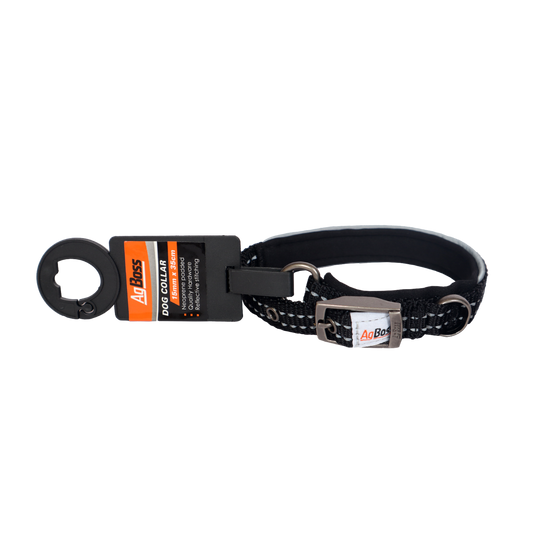 Black Dog Collar | 25mm x 50cm (20")