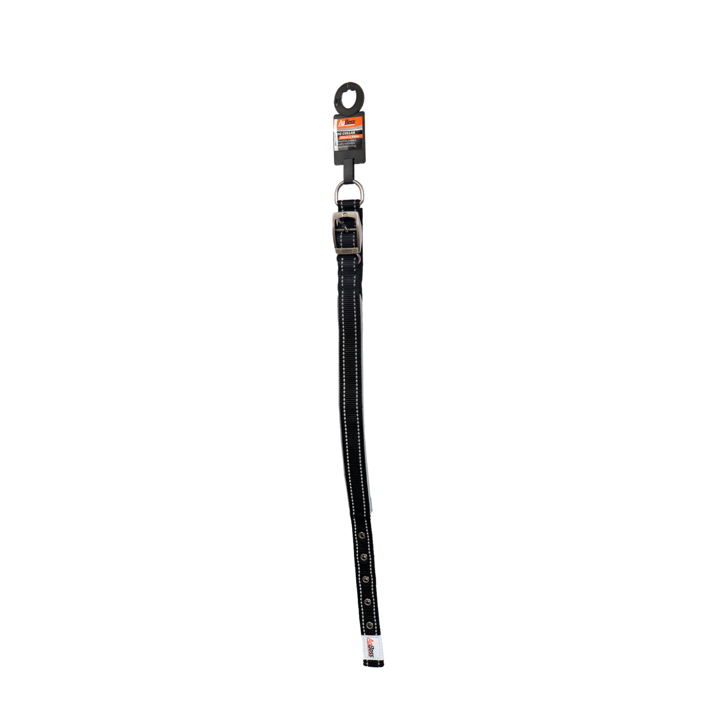 Black Dog Collar | 25mm x 55cm (22")