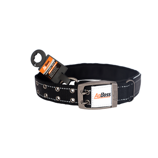 Black Dog Collar | 40mm x 70cm (28")