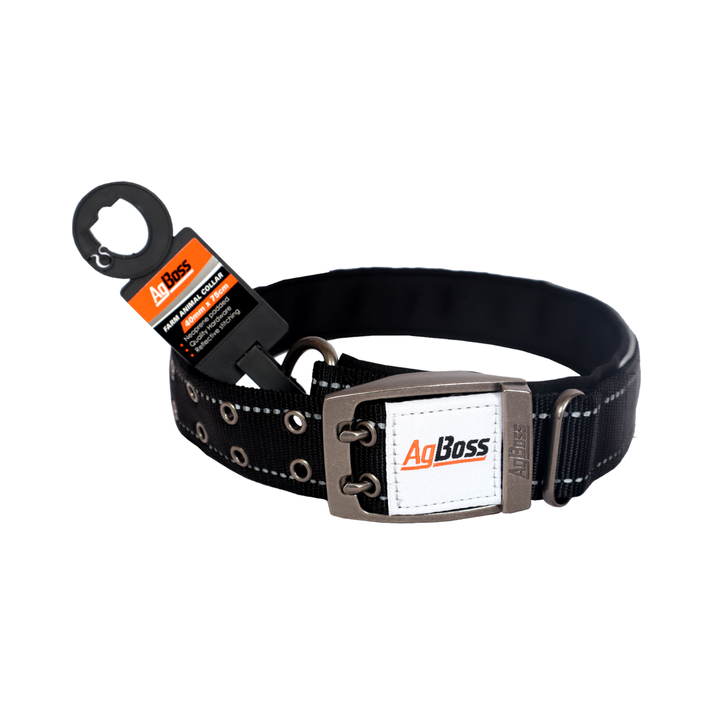Black Dog Collar | 40mm x 75cm (30")