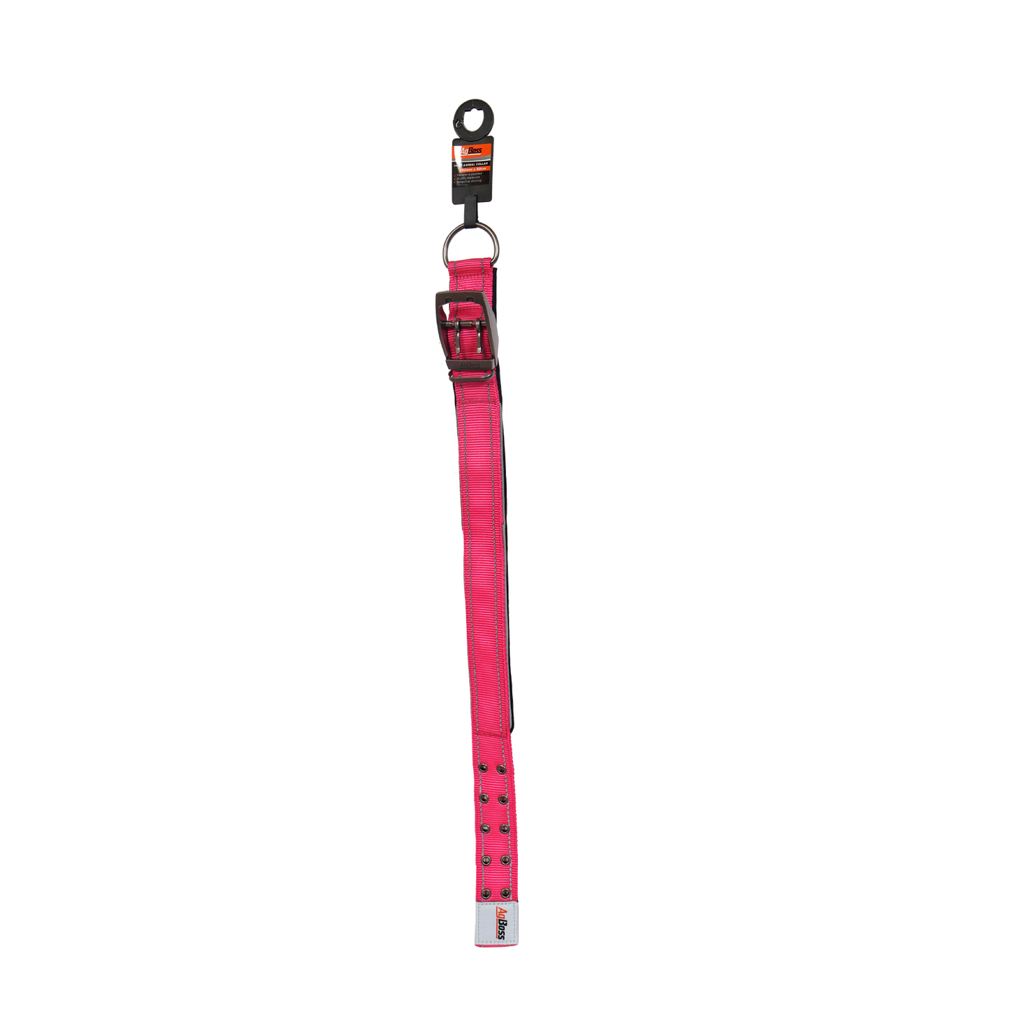 AgBoss Hot Pink Dog Collar | 40mm x 70cm (28")