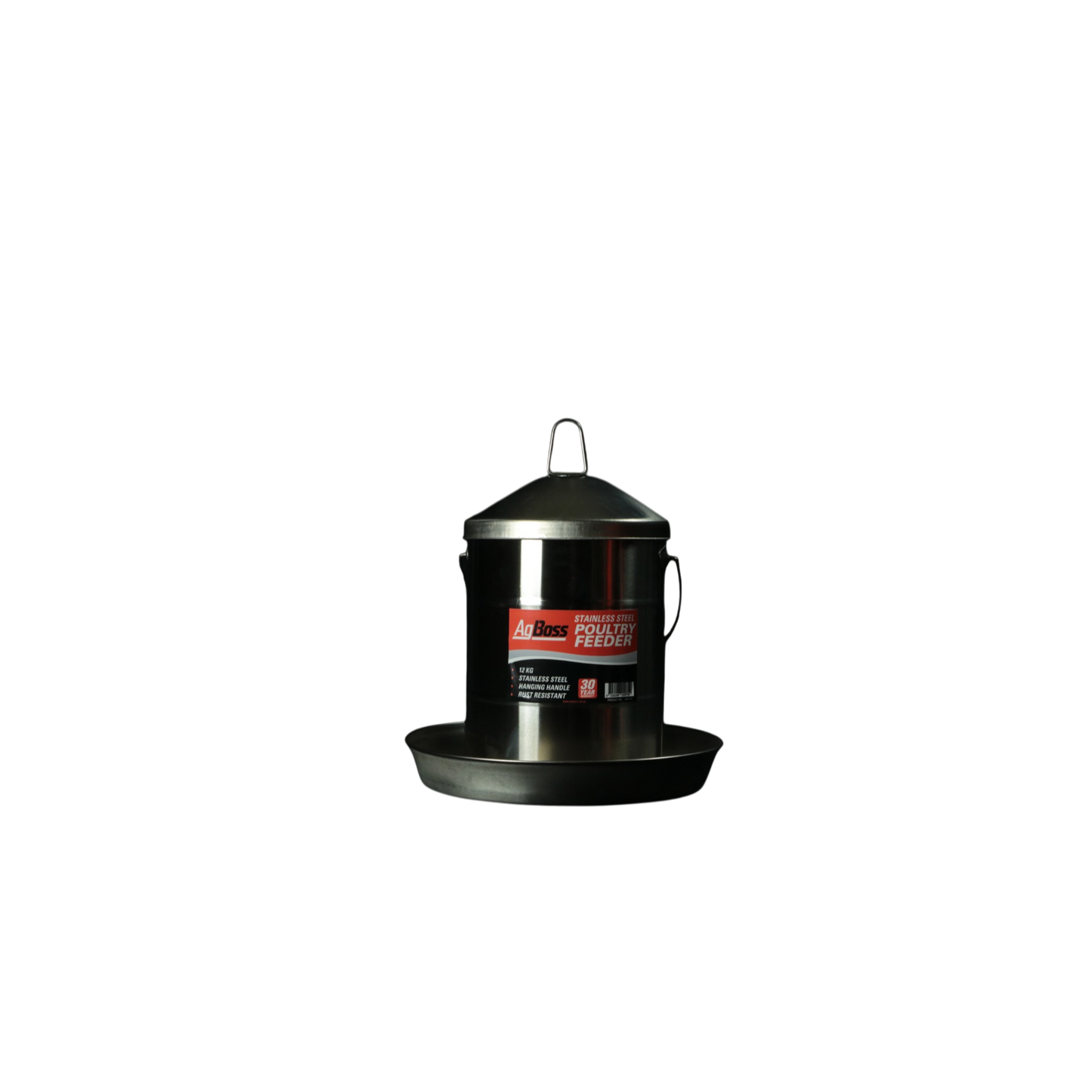 AgBoss Stainless Steel Poultry Feeder 12kg
