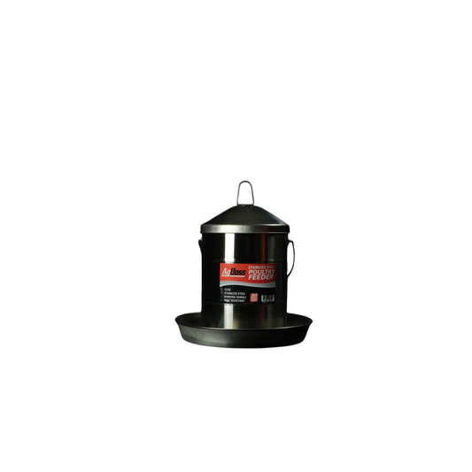 AgBoss Stainless Steel Poultry Feeder 12kg