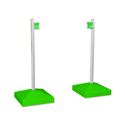 Jump Wing Keyhole Square Base & Cup - Lime (1pr)