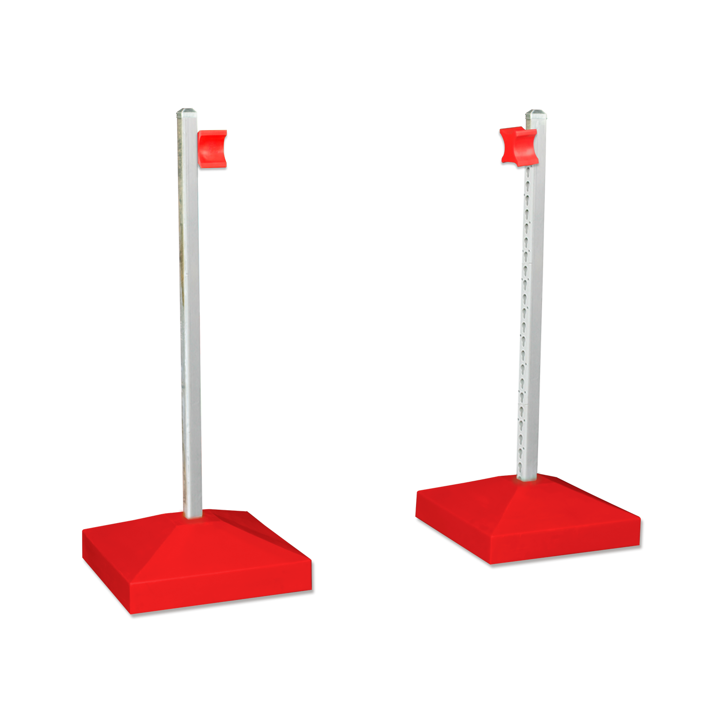 Jump Wing Keyhole Square Base & Cup - Red (1pr)