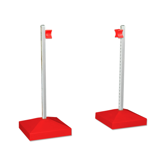 Jump Wing Keyhole Square Base & Cup - Red (1pr)