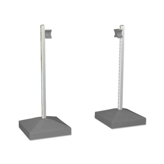 Jump Wing Keyhole Square Base & Cup Grey (1pr)