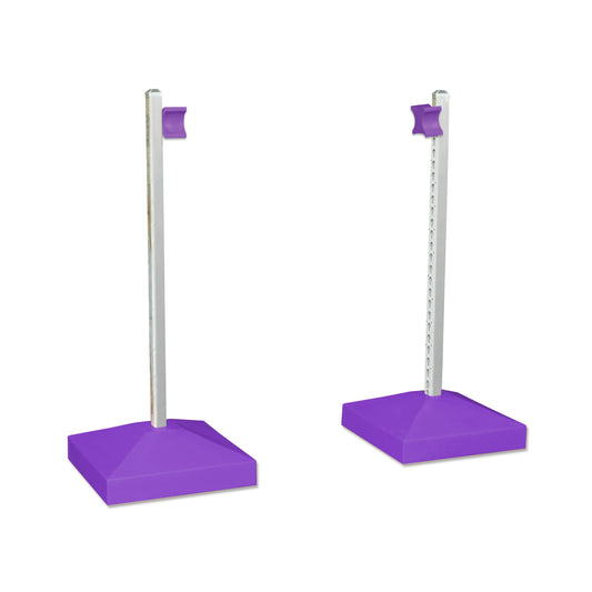 Jump Wing Keyhole Square Base & Cup - Purple (1pr)