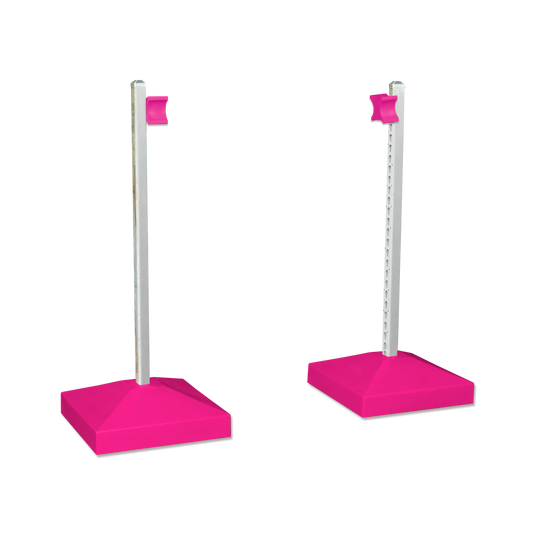 Jump Wing Keyhole Square Base & Cup Pink (1pr)