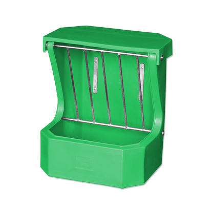 Hay Rack Feeder with Lid - Green