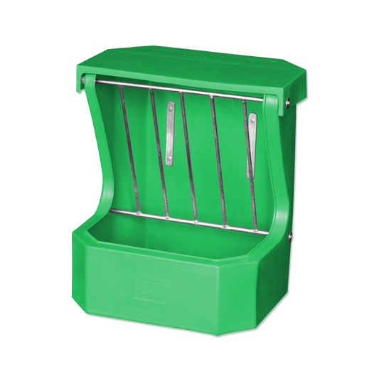 Hay Rack Feeder with Lid - Green