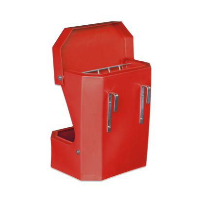 Hay Rack Feeder with Lid - Red