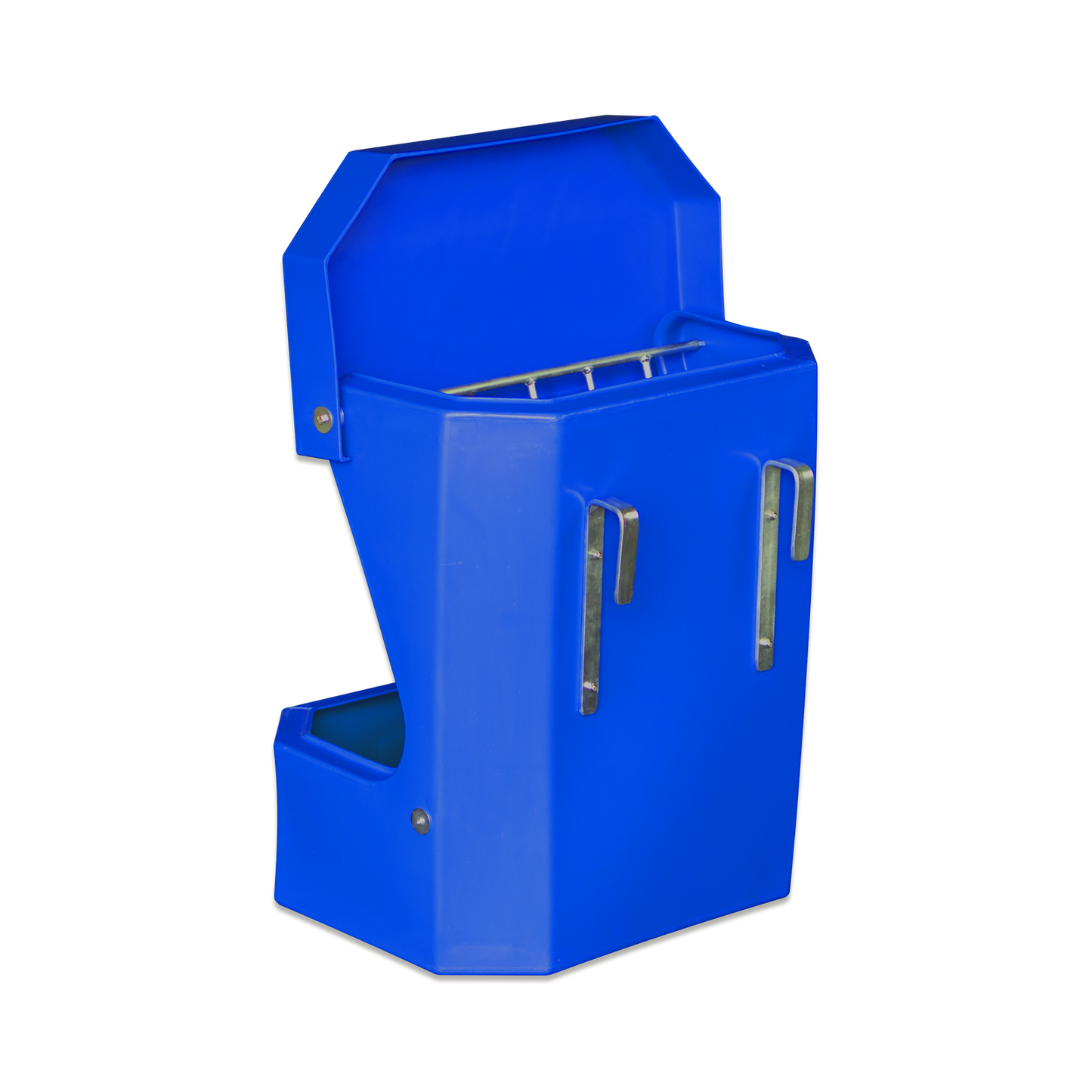 Hay Rack Feeder with Lid - Blue