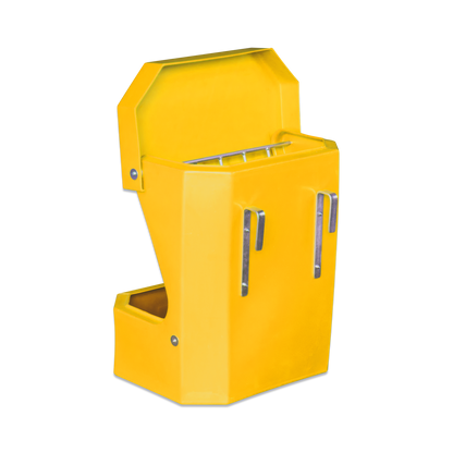Hay Rack Feeder with Lid - Yellow