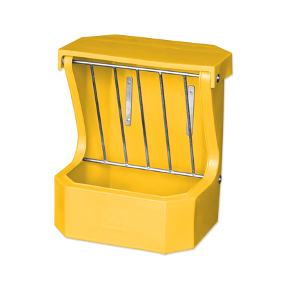Hay Rack Feeder with Lid - Yellow