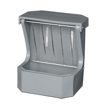 Hay Rack Feeder with Lid - Grey