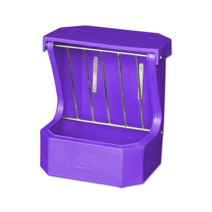 Hay Rack Feeder with Lid - Purple