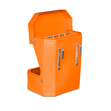 Hay Rack Feeder with Lid - Orange