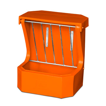 Hay Rack Feeder with Lid - Orange