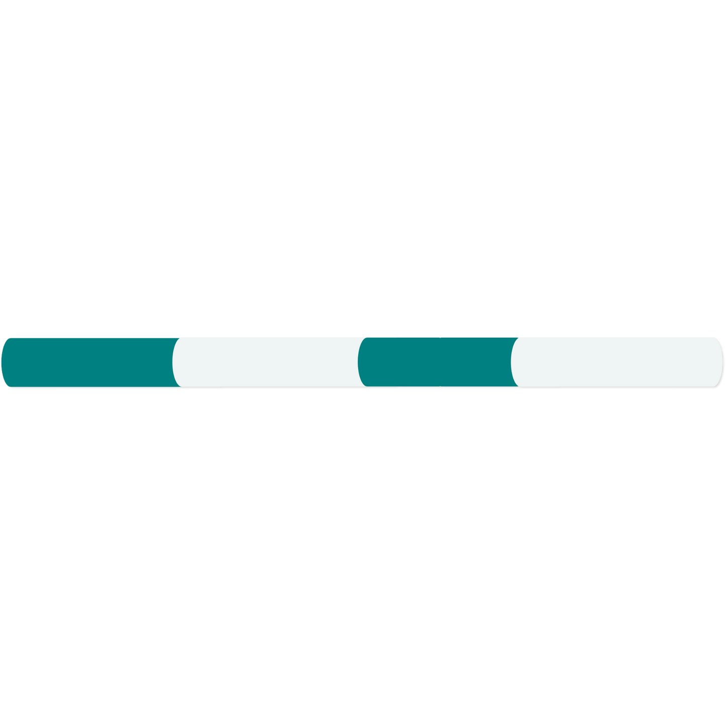 Jump Pole 2.4m long Natural & Teal