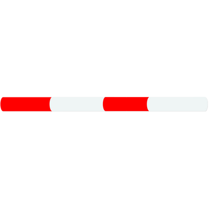 Jump Pole 2.4m long Natural & Red