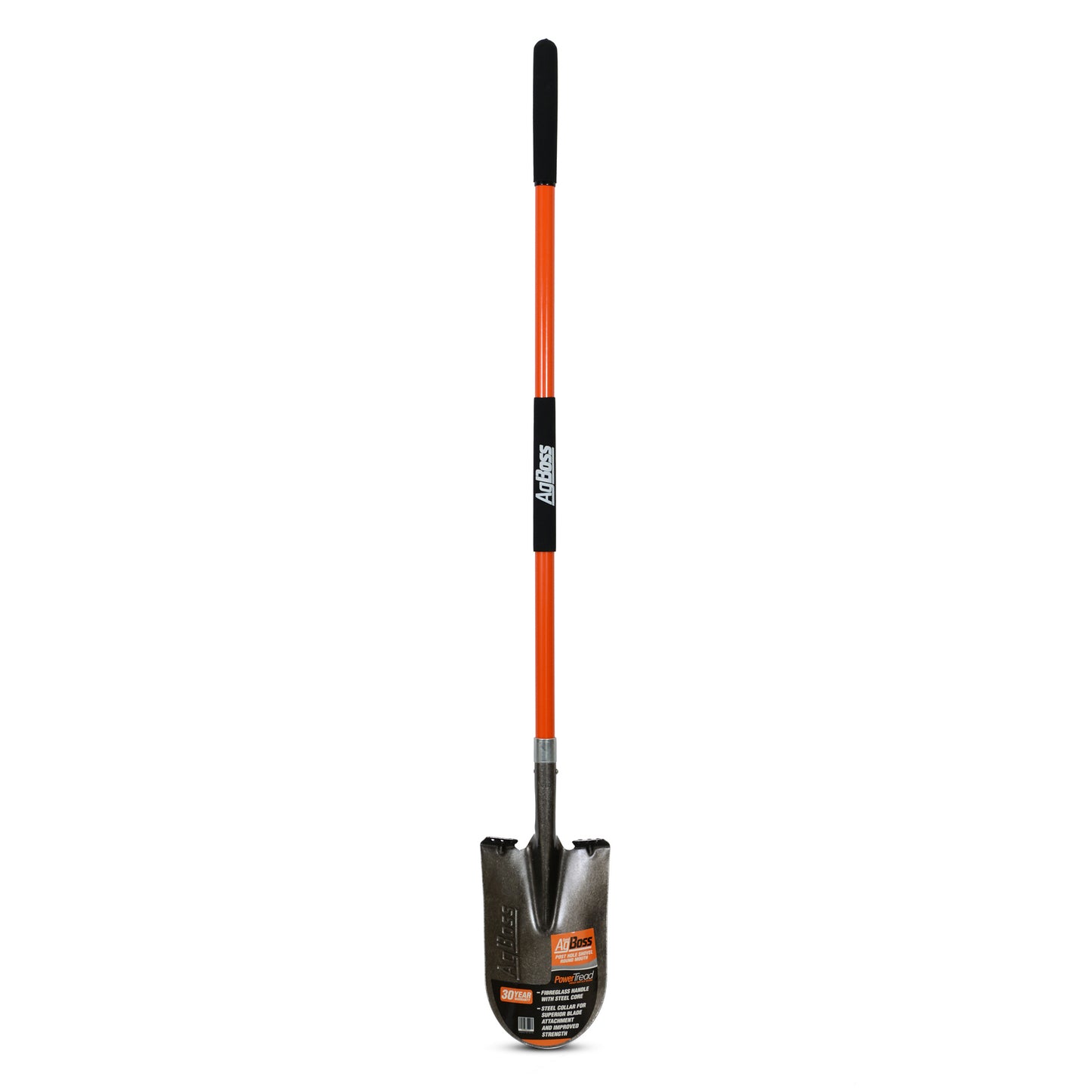 Post Hole Shovel Round - Long Fibreglass Handle