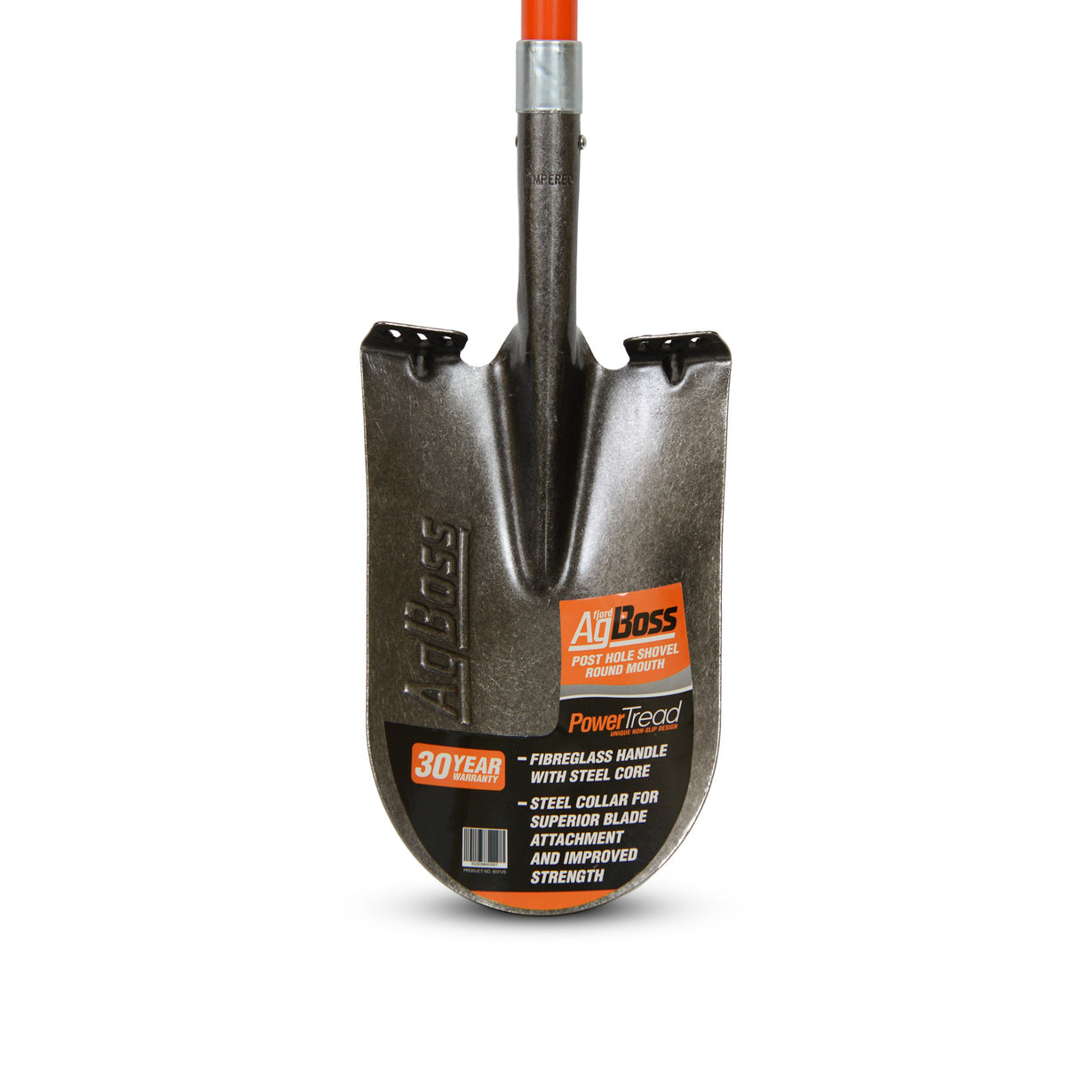Post Hole Shovel Round - Long Fibreglass Handle