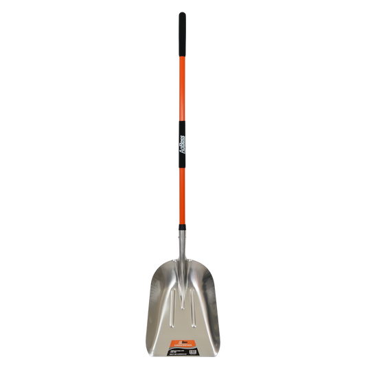 Aluminium Grain Shovel - Long Fibreglass Handle