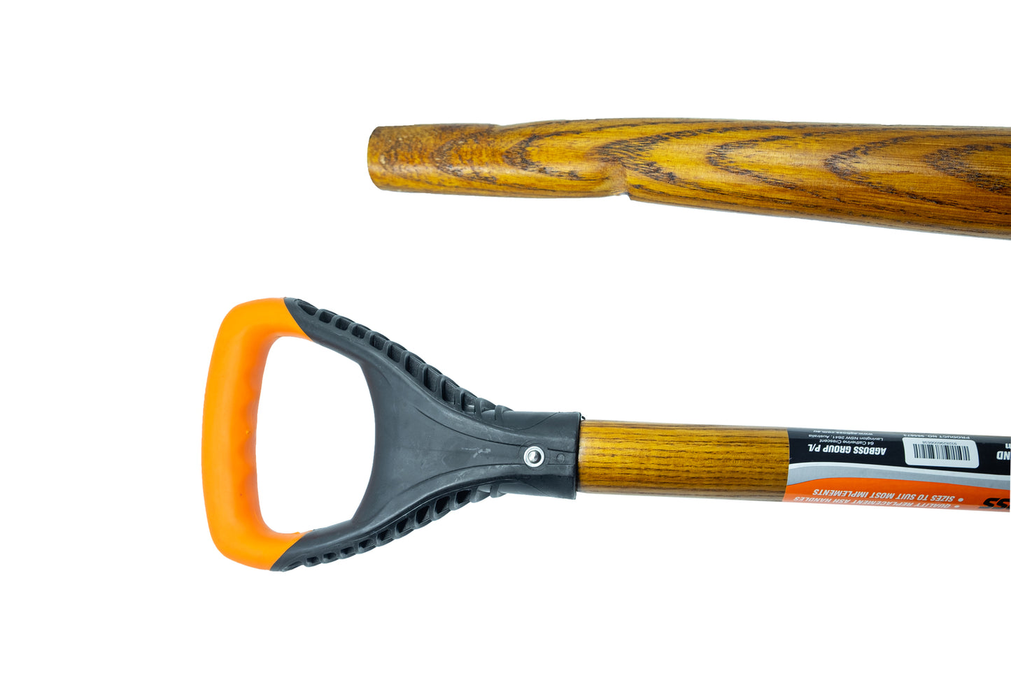 Replacement Wooden Handle Plastic D Single Bend 85cm