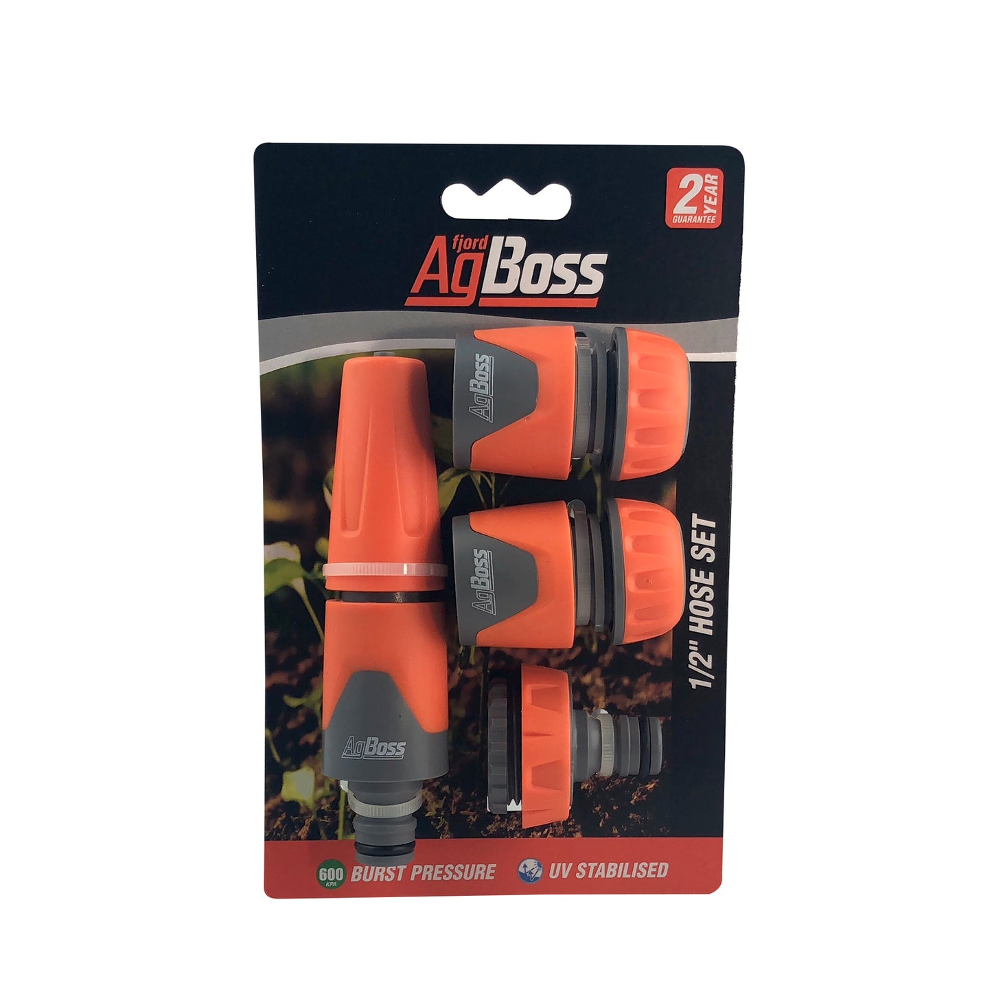 Hose Connector w Spray Nozzle Set